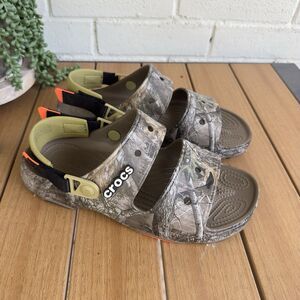 Crocs All Terrain Realtree Edge Clogs Men’s 10 Women’s 12 Camo Outdoor Shoes